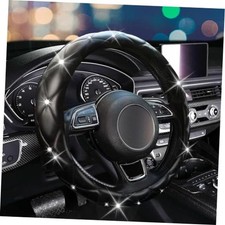 Black Steering Wheel Cover 2026 Auto Cute Girly Diamond Bling Comfort Black Black Steering Wheel Cover 2026 Auto Cute Girly Diamond Bling Comfort Black