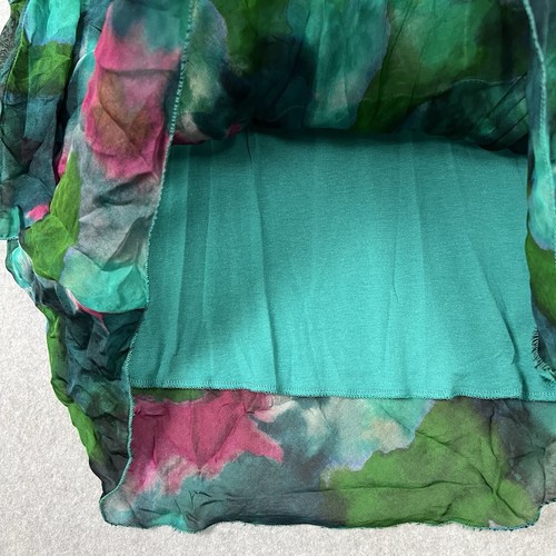 La Strada Dress Womens L Silk Viscose Midi Floral Multi Layered Tiered Italy - Picture 9 of 13