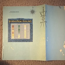 TSR Royaumes Oubliés Mer des Épées Carte Campagne 1991 TSR9417