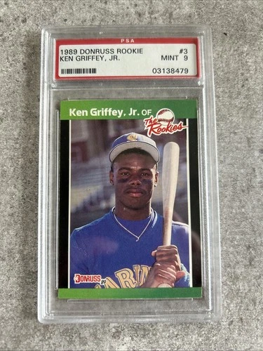 1989 Donruss Rookie Ken Griffey Jr. #3 PSA 9