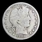 1906 Barber Silver Half Dollar