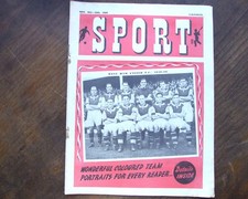 SPORT MAGAZINE Nov 18th Edn WEST HAM FC 1949-50 Front Cover plus Other Sports