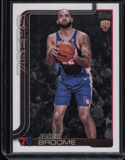 #235 2025-26 Topps Johni Broome RC Philadelphia 76ers