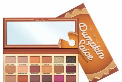 Too Faced Pumpkin Spice Second Slice Eyeshadow Palette Glitter Shimmer Pressed