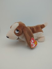 Vintage Ty Beanie Baby Tracker The Basset Hound Hang Tag 1997
