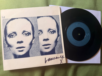 FELT - PENELOPE TREE - UK - 7'' SINGLE - CHERRY RED - 1983 - SIGNED BY LAWRENCE