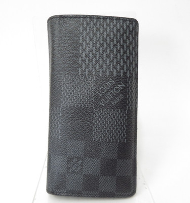 Authentische LOUIS VUITTON Damier Graphit Portefeuille Brazza lange...