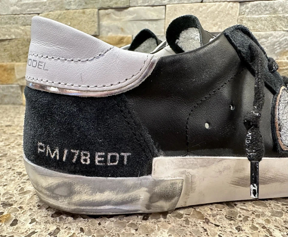 Philippe модель Paris PM/78 EDT заводской выцветания кожаные кроссовки. Размер 38 - Изображение 4 из 4