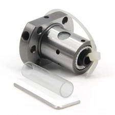 Zeberoxyz 1PCS SFU1204 Ballscrew Nut Diameter 12mm 4mm Pitch SFU1204, Silver 