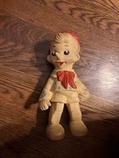 Juguete Chirrido Goma Pinocho Vintage Estilo Disney Chirrido Funcionando Años 60