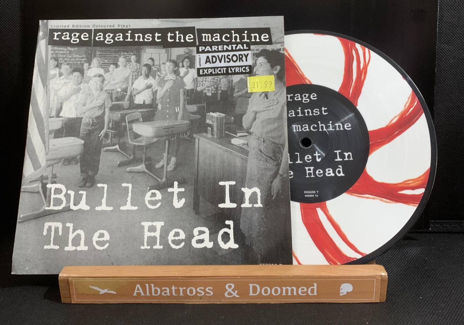 Rage Against The Machine    Bullet In The Head    7"" 45 Vinyl Record   EX/EX+