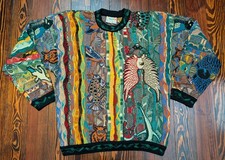 Vintage Coogi Australia Crewneck Sweater Tag SS Fits Medium See Measurements