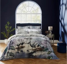 Dorma Lagoon Super King Duvet Cover + 2 Oxford Pillowcases Set 100% Cotton BNIP