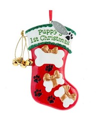 2026 Dog's Puppy's First Christmas Ornament, Picture Frame for Dogs, New Owners