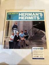 PETER NOONE SIGNED AUTOGRAPH VINYL ALBUM ACOA HERMANS HERMITS BEST OF RECORD