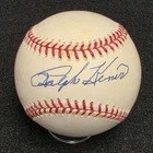 RALPH KINER Signed Official Baseball-HALL OF FAME-PITTSBURGH PIRATES-JSA
