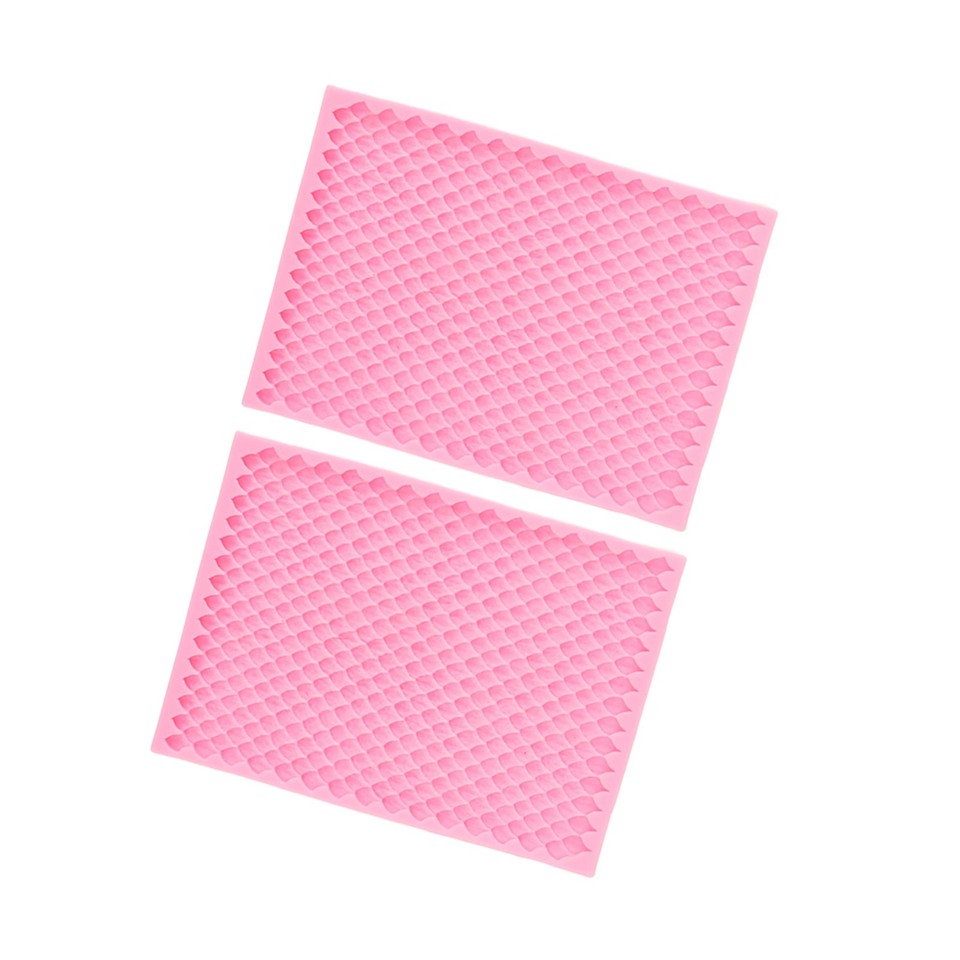 2PCS Fondant Silicone Mold Food Grade Safe Odorless Soft DIY Cake ...