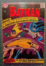 Batman #188 1966 Carmine Infantino Cover Art 1st App of the Eraser FN- 5.5ish