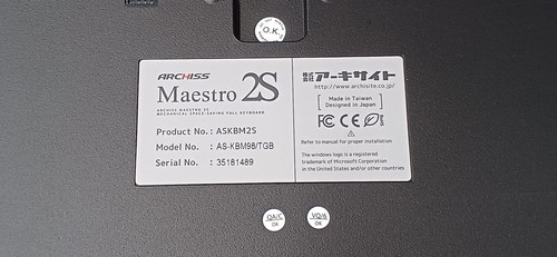 Archiss As-KBM98/TGB Wired 98-Key Mechanical Keyboard Brown Switches OK - Picture 12 of 14