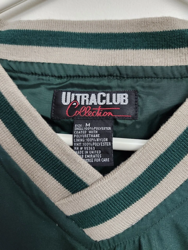 Chaqueta de lucha libre Virginia Duals verde mediana con cuello en V Foto 3 de 3