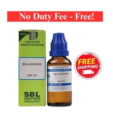 SBL Belladonna Dilution 200 CH | Free Delivery 5 to 7 days