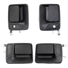 4pc Outside Exterior Door Handle Kit LH & RH Set Black for Ford Super Duty