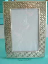 TIFFANY STERLING SILVER ~ PICTURE FRAME 5"x7" ETCHED & EMBOSSED ~ RARE BEAUTY!!