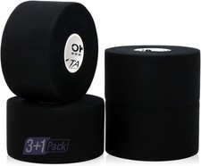 OK TAPE Athletic Sports Tape  4 Packs - 45ft 1.5 x 15yards - 4 Rolls, Black