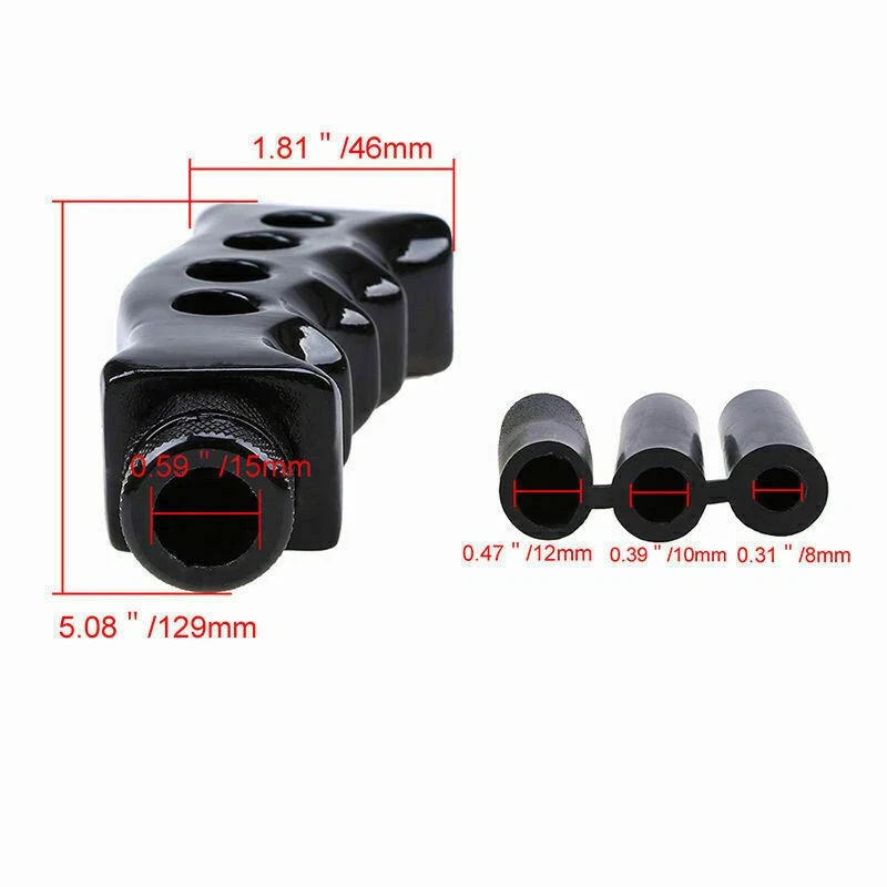 Universal Gun Grip Knife Handle Manual Transmission Car Gear Shift Knob Shifter - Image 4 of 4