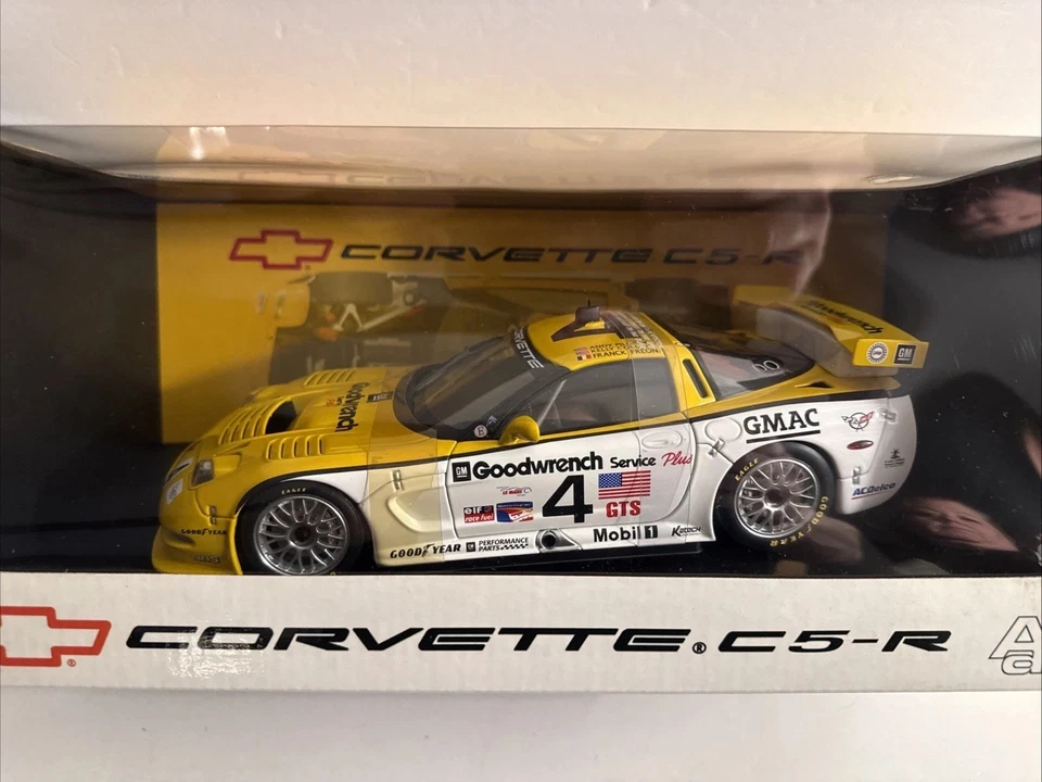 AUTOART Chevrolet Corvette C5-R 1:18 Race Car #4 Pilgrim Collins Freon - Image 3 of 4
