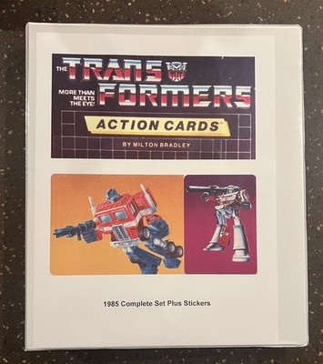 1985 Hasbros Transformers Complete Set 192 Cards And 24 Stickers SKYWARP Sticker