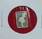 Girl Giving Kiss - 1 Gram .999 Fine Pure Silver Mini Art Proof Bar Ingot Coin
