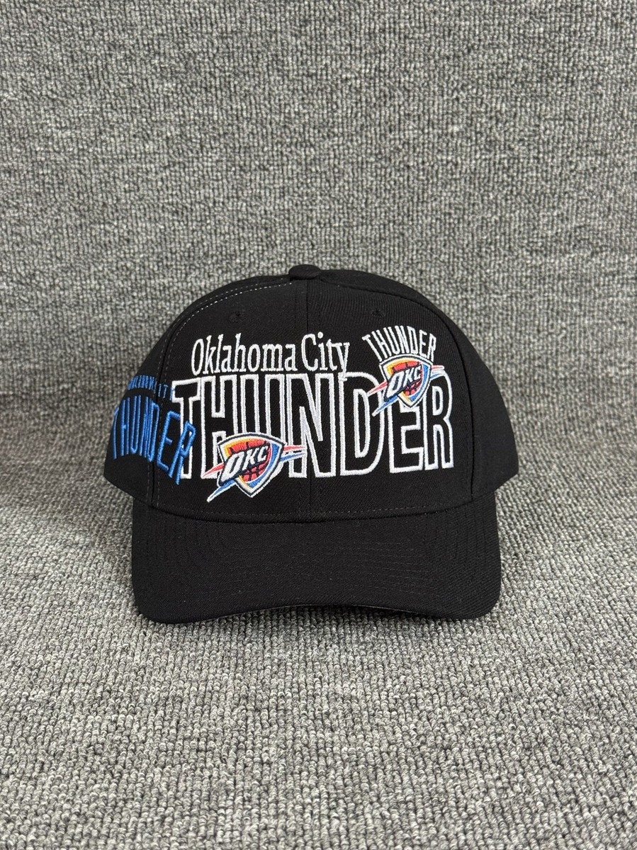 Mitchell & Ness Oklahoma City Thunder NBA Snapback Black Curved Hat Cap