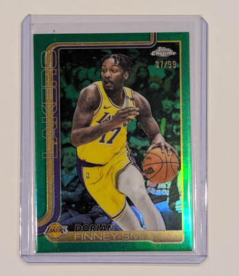 NBA Topps Chrome 2025 Dorian Finney-Smith Lakers /99 true green