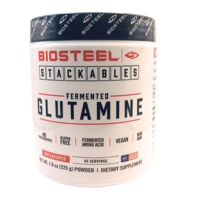 Biosteel Glutamine Powder  Unflavored   Advanced Fermented Glutamine   45 Servs