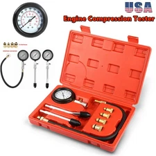 Engine Cylinder Compression Gauge Tester Kit Gas Engine Diagnostic Tester Tool