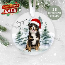 Bernese Mountain Dog, Personalised Christmas Ornament, Christmas Tree Ornamen...