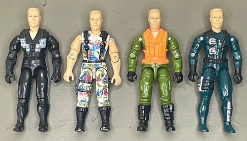 Vintage GI Joe Action Figures - 1994 Street Fighter Guile - Lot of 4