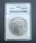 1900-P Morgan Silver Dollar MS60 ANACS Soapbox Holder