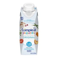 Pediatric Tube Feeding Formula Compleat  Pediatric Orig 1.0 UnflavoredCase of 24