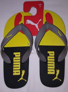 puma flip flops gelb