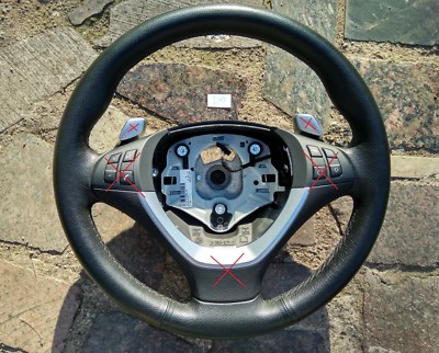 07-14 BMW X5 E70 X6 E71 BLACK LEATHER SW PADDLE SHIFTERS SPORT