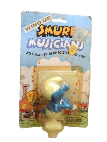 Smurfs Motocross Smurf 40231 Vintage Figure Motorcycle Toy PVC