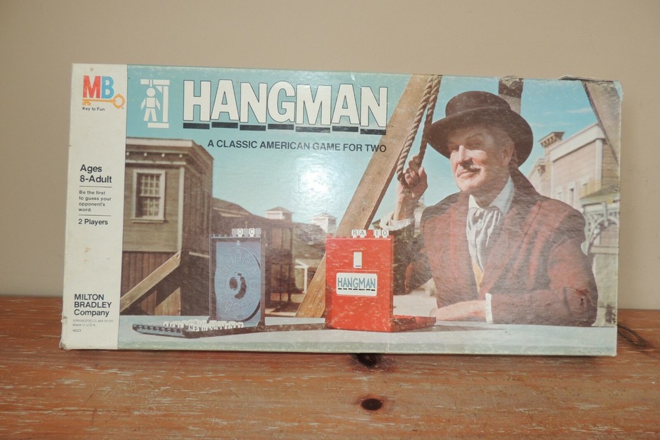 LK VINTAGE 1976 HANGMAN BOARD GAME VINCENT PRICE MILTON BRADLEY