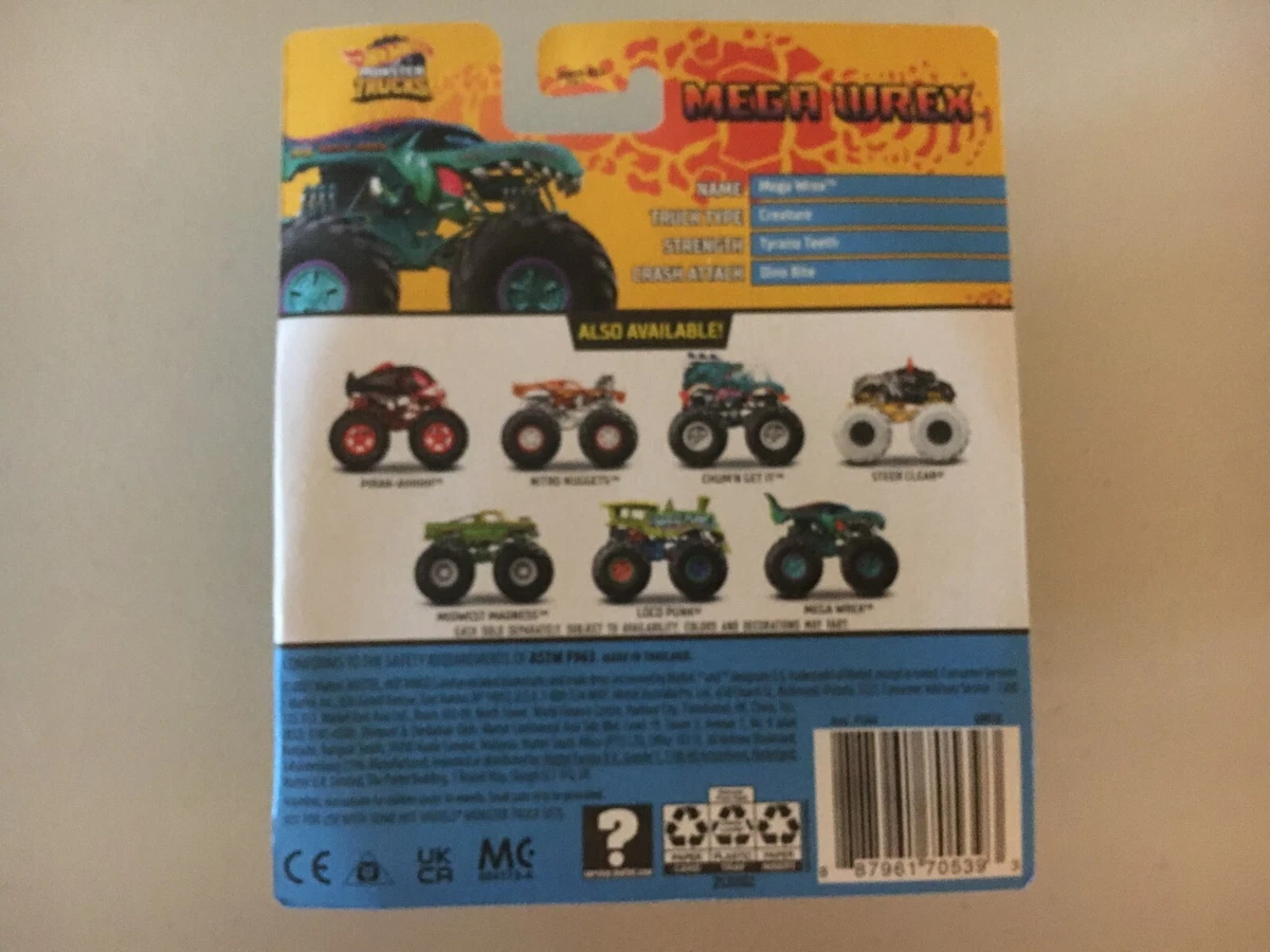 Hot Wheels Monster Truck Mega Wrex NEW FOR 2021 68/75 FYJ44