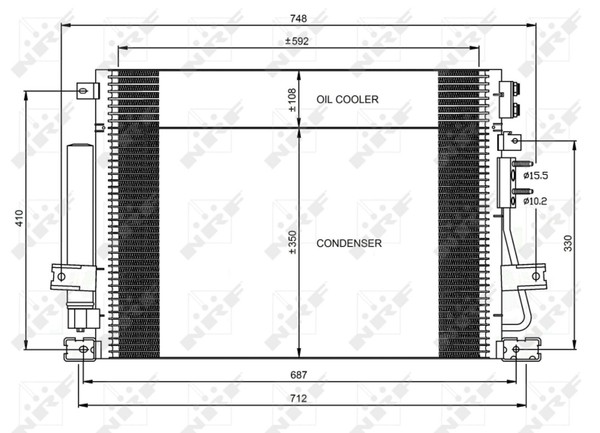 Klimaanlage Kondensator Chrysler 300C 04- 3.0CRD-image
