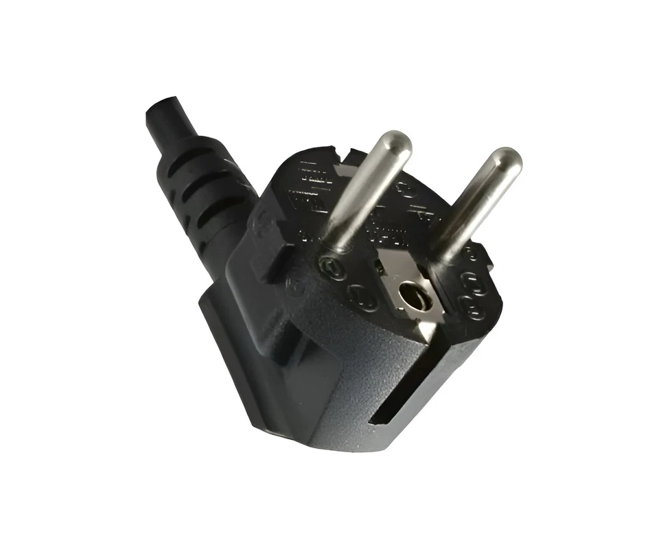 DINIC Netzkabel Schukostecker E+F 90° auf C19 für 16A, 1,80m - Bild 2 von 4