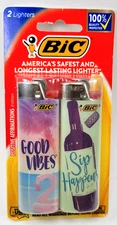 Collectible BiC Lighter ~ 2 Pack ~ BiC Positive Affirmations Edition Lighters