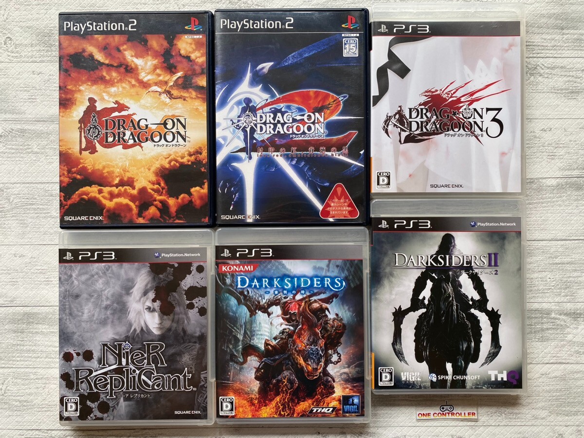 SONY PS 2 3 Drag-On Dragoon 1 2 3 & Nier Replicant Darksiders 1 2