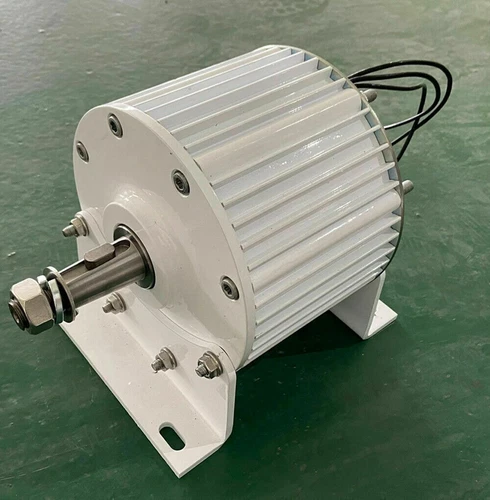 Motore generatore magnete permanente trifase 3000W 24V 48V 220V per turbine eoliche - Foto 15 di 25